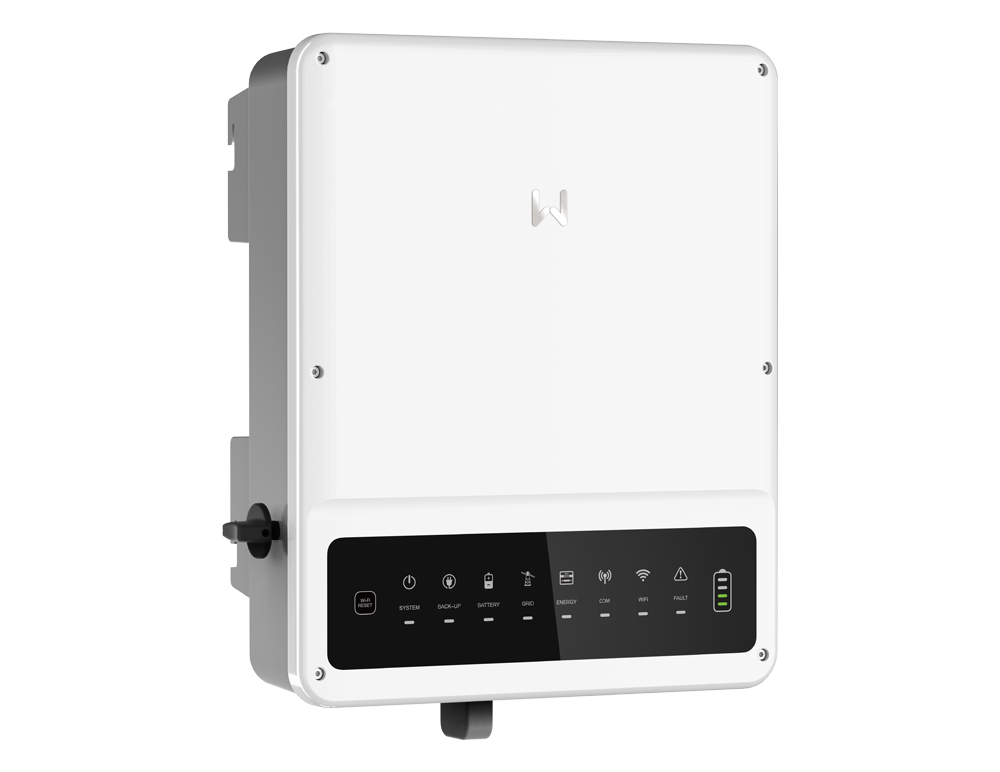 Biến tần hybrid GoodWe GW5000N-EH góc nghiêng trái