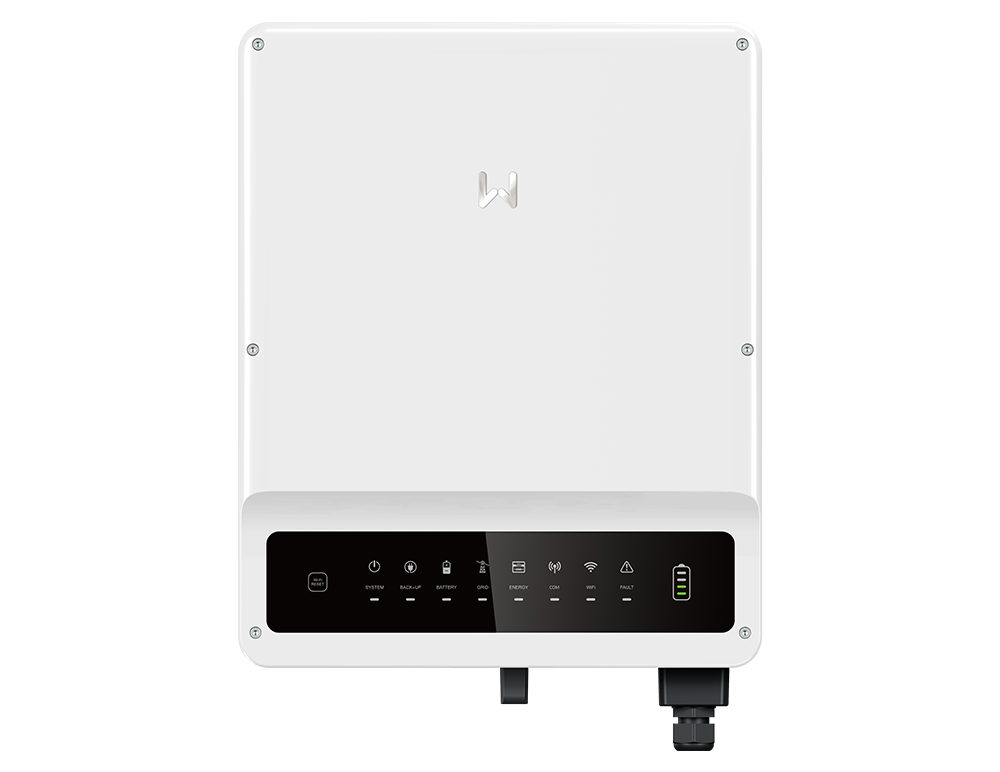 Biến tần AC-coupled GoodWe BT GW8K-BT – Góc nhìn trực diện