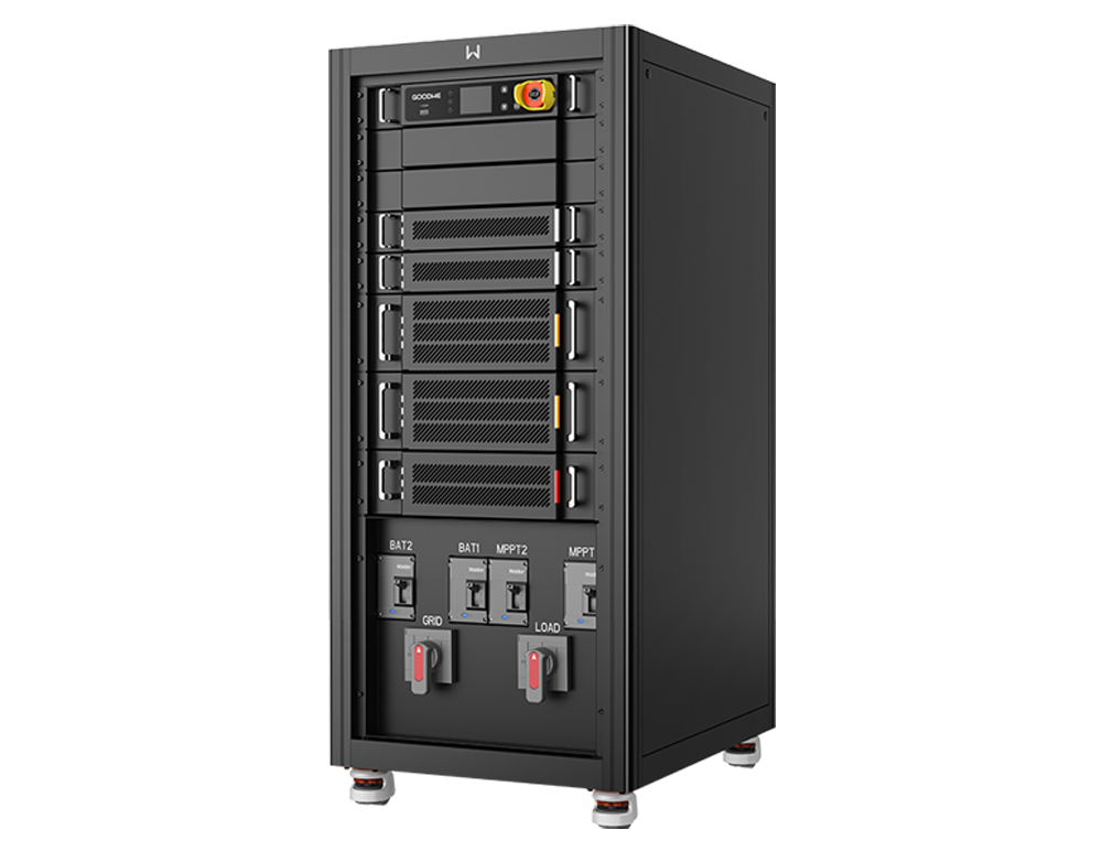 Biến tần AC-coupled retrofit GoodWe GW100K07-BTC góc nghiêng trái