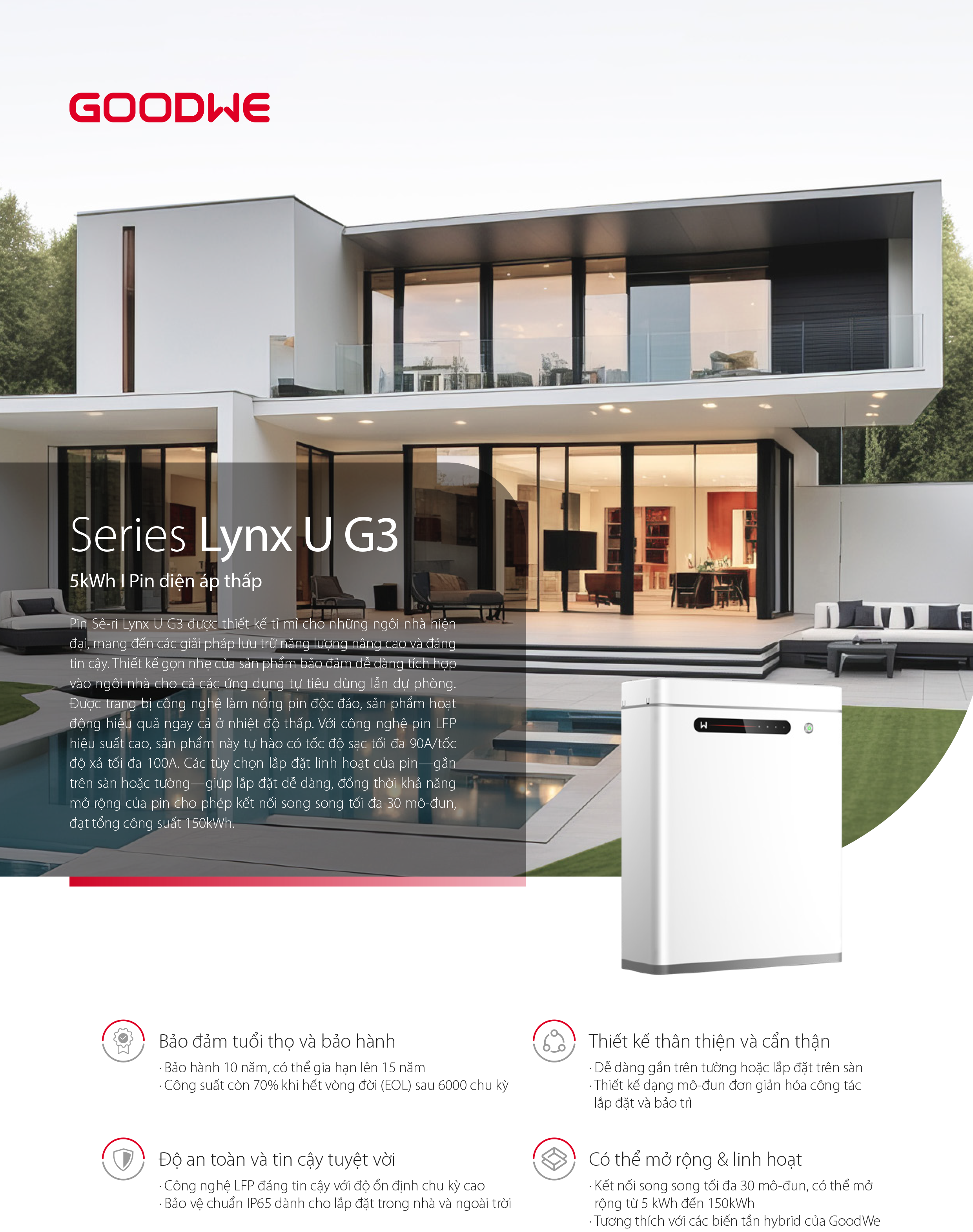 Datasheet GoodWe Lynx U G3 LXU 5.0-30 – Trang 1